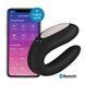 Смарт-вибратор для пар Satisfyer Double Joy Black с широким клиторальным стимулятором SO3898 фото 3