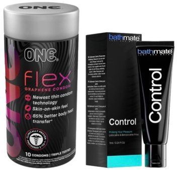 Набір з 10 шт ONE Flex графен + Пролонгатор Bathmate Control (7 мл) SOS9298 фото