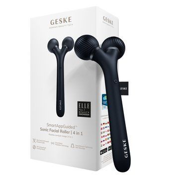 Электронный ультразвуковой ролик для лица GESKE Sonic Facial Roller 4в1 black HB0179 фото