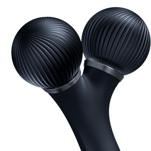 Електронний ультразвуковий ролик для обличчя GESKE Sonic Facial Roller 4в1 black HB0179 фото