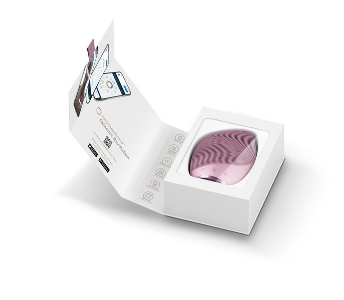 Електронна ультразвукова щітка для обличчя GESKE Sonic Facial Brush 5в1 pink HB0071 фото