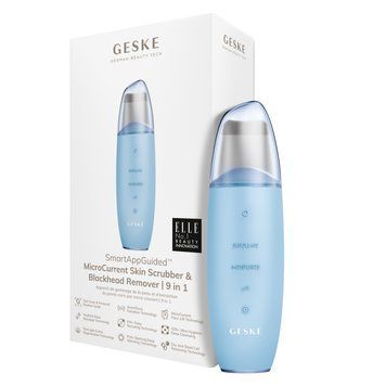 Микротоковый скраббер для кожи и устранение черных точек GESKE MicroCurrent Skin Scrubber&Blackhead Remover 9в1 aquamarine HB0149 фото