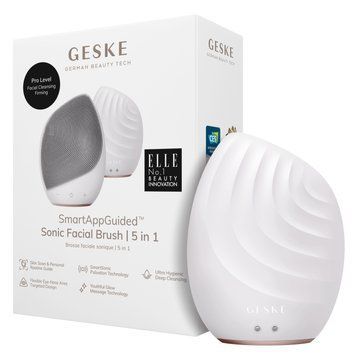 Электронная ультразвуковая щетка для лица GESKE Sonic Facial Brush 5в1 starlight HB0066 фото