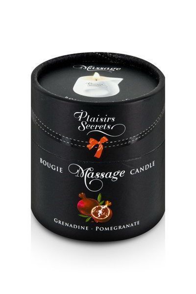 Масажна свічка Plaisirs Secrets Pomegranate (80 мл), керамічний посуд SO1850 фото