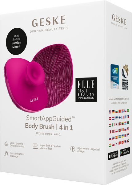 Щітка для тіла GESKE Body Brush 4в1 magenta HB0344 фото