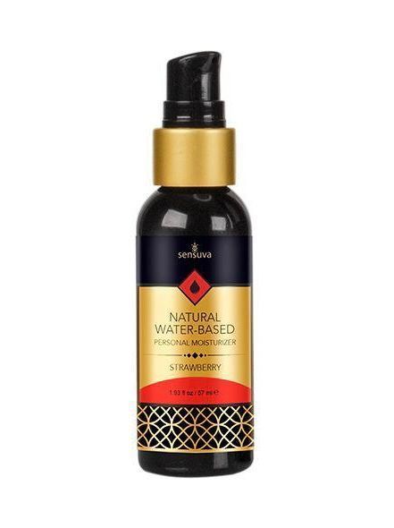 Змазка на водній основі Sensuva Natural Water-Based Strawberry (57 мл) без гліцерину та парабенів SO3221 фото