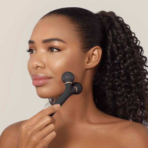 Електронний ультразвуковий ролик для обличчя GESKE Sonic Facial Roller 4в1 gray HB0174 фото