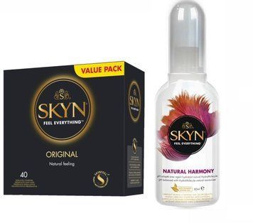 Набір SKYN Original 40 шт та Лубрикант Skyn Natural Harmony (80 мл) SOS315 фото