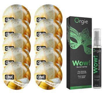 Комплект ONE Banana Split 10 шт + WOW! &ndash; Menthol, 10 мл, ORGIE SOS13743 фото