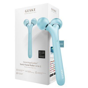 Электронный ультразвуковой ролик для лица GESKE Sonic Facial Roller 4в1 turquoise HB0180 фото