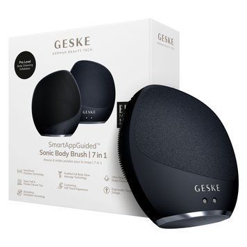 Ультразвуковая щетка для тела и интенсивный пилинг GESKE Sonic Body Brush&Intensive Exfoliator 7в1 black HB0352 фото