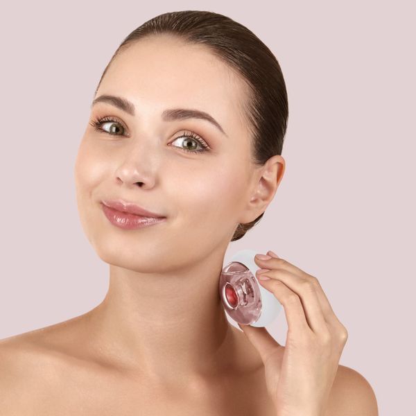 Масажер для обличчя та тіла GESKE Sonic Cool&Warm Face and Body Massager 9в1 starlight HB0282 фото