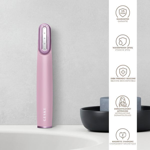 Устройство для укрепления и тонизации кожи лица с поворотной головкой GESKE Skin Firming Wand 7в1 pink HB0443 фото