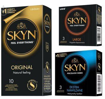 Набор Skyn 16 шт : Original -10 шт , Large -3 шт , Extra Lube -3 шт SK80 фото