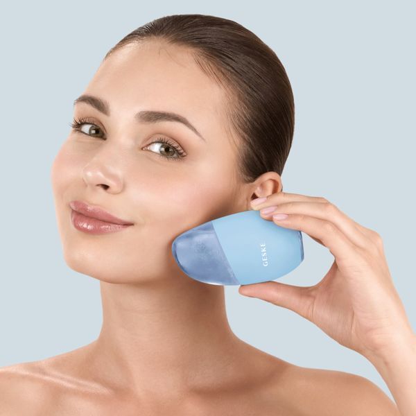 Масажер для обличчя GESKE Cool&Warm Eye and Face Massager 7в1 aquamarine HB0285 фото