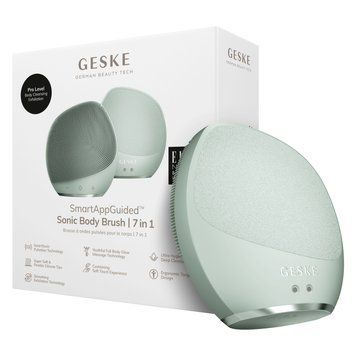 Ультразвуковая щетка для тела и интенсивный пилинг GESKE Sonic Body Brush&Intensive Exfoliator 7в1 green HB0354 фото