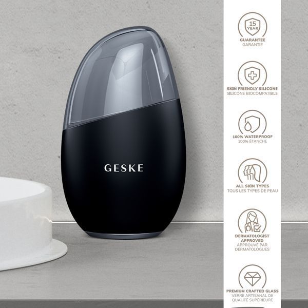 Масажер для обличчя GESKE Cool&Warm Eye and Face Massager 7в1 black HB0286 фото