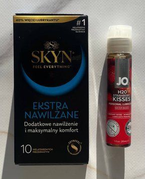 Комплект SKYN Extra Lube 10шт + Змазка System JO H2O &mdash; Strawberry Kiss (30 мл) SOS2135 фото