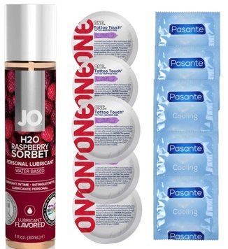 набор 10 шт Pasante + ONE + System JO Raspberry Sorbet (30 мл) SOS4651 фото