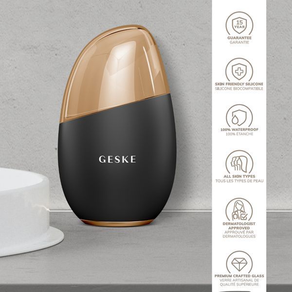 Масажер для обличчя GESKE Cool&Warm Eye and Face Massager 7в1 gray HB0287 фото