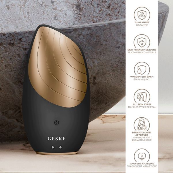 Электронная звуковая термо щетка для лица GESKE Sonic Thermo Facial Brush 6в1 HB0075 фото