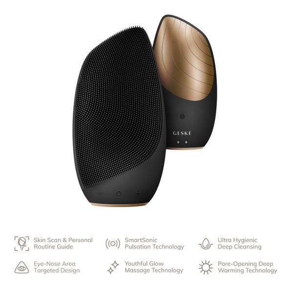 Электронная звуковая термо щетка для лица GESKE Sonic Thermo Facial Brush 6в1 HB0075 фото